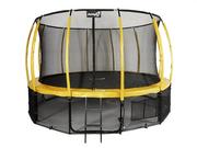 Trampoliny - Jumpi Trampolina Ogrodowa 435cm/14ft żółta Maxy Comfort Plus Z Wewnętrzną siatką TR14FTYELL - miniaturka - grafika 1