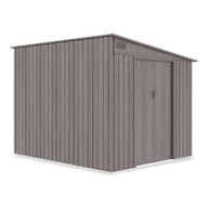 Altany ogrodowe - Domek ogrodowy JASPER 214x257cm Light Wood, metalowy, z podwójnymi drzwiami, wentylowany, funkcjonalny schowek na narzędzia i sprzęt Hardmaister - miniaturka - grafika 1