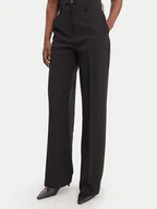 Spodnie damskie - Guess Spodnie materiałowe W6RB02 WH9Y2 Czarny Regular Fit - miniaturka - grafika 1