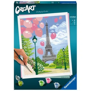 Ravensburger Malowanka CreArt Wiosna w Paryżu 28992 28992 - Zabawki kreatywne - miniaturka - grafika 1