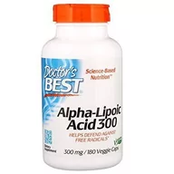 Suplementy naturalne - Doctor's Best ALA - kwas alfa liponowy 300 mg (180 kaps.) - miniaturka - grafika 1