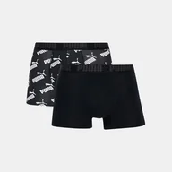 Majtki męskie - Komplet męskich majtek 2 sztuki Puma Men Aop Boxer 2P 93505401 M Czarny (8720245044943) - miniaturka - grafika 1