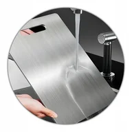 Deski do krojenia - DESKA DO KROJENIA ZE STALI NIERDZEWNEJ SOLIDNA DIKOM M 30x20 cm metalowa - miniaturka - grafika 1