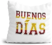 Gadżety dla niej i dla niego - Poduszka na Dzień Nauczyciela - Buenos Dias język hiszpański - miniaturka - grafika 1