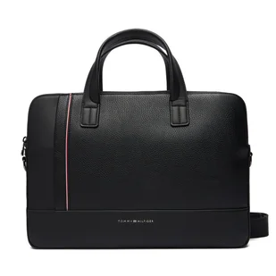 Torba na laptopa Tommy Hilfiger Th Central Slim Computer Bag AM0AM13631 Czarny - Torby na laptopy - miniaturka - grafika 1