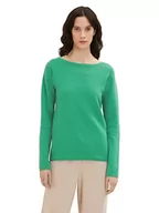 Swetry damskie - TOM TAILOR Damski sweter 1036687, 31032 - Vivid Leaf Green, S - miniaturka - grafika 1