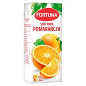 Soki i napoje niegazowane - Fortuna Sok 100% pomarańcza 200 ml - miniaturka - grafika 1