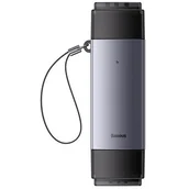 Czytniki kart pamięci - Baseus Lite Series adapter czytnik kart SD/TF USB Typ A/USB Typ C szary (WKQX060113) - miniaturka - grafika 1