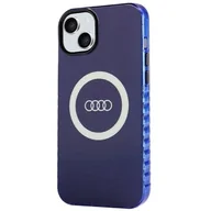 Etui i futerały do telefonów - Audi IML Big Logo MagSafe Case iPhone 15 Plus / 14 Plus 6.7" niebieski/navy blue hardcase AU-IMLMIP15M-Q5/D2-BE - miniaturka - grafika 1