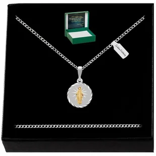 Srebrny Łańcuszek Pancerka + Medalik Pr. 925 Prezent Na Komunię / Chrzest - Biżuteria dla dzieci Srebrny Łańcuszek Pancerka + Medalik Pr. 925 Prezent Na Komunię / Chrzest - Biżuteria dla dzieci - miniaturka - grafika 1