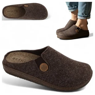 Kapcie Domowe Ciepłe Klapki Damskie Filcowe Wygodne Befado Brązowe 40 - Kapcie damskie Kapcie Domowe Ciepłe Klapki Damskie Filcowe Wygodne Befado Brązowe 40 - Kapcie damskie - miniaturka - grafika 1