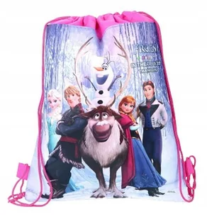 WOREK dziecięcy FROZEN na obuwie kapcie buty na zmianę wf plecak do szkoły - Torby szkolne - miniaturka - grafika 1