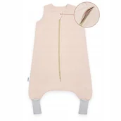 Śpiworki dla dzieci - OCIEPLANY ŚPIWOREK MUŚLINOWY Z NOGAWKAMI 56-62 XS 1 TOG BAWEŁNA 100% - miniaturka - grafika 1