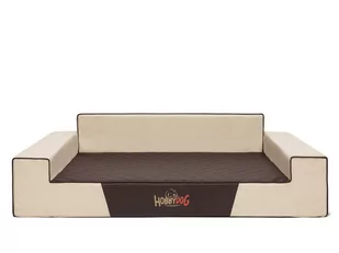 Hobbydog xxlgl abez4 łóżko/sofa dla psa/kosz Glamour ze sztucznej skóry, kodura, beżowy, XXL, 120 x 80 x 28 cm - Legowiska dla psów - miniaturka - grafika 1