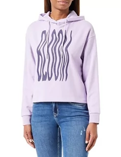 Q/S by s.Oliver Damska bluza z kapturem, fioletowa, M, fioletowy - Bluzy damskie - miniaturka - grafika 1