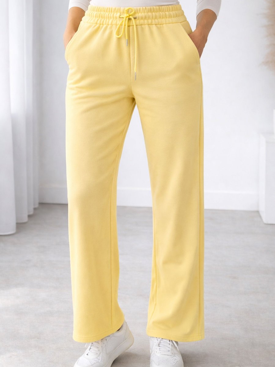 Spodnie dresowe L miodowy