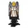 Clayre & Eef Lampa Stołowa Tiffany Anioł B 5LL-6052 - Lampy stojące - miniaturka - grafika 1