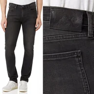 Spodnie męskie - Lee LUKE SLIM TAPERED Moto Grey RURKI CIEMNOSZARY DżINS W30 L32 - miniaturka - grafika 1