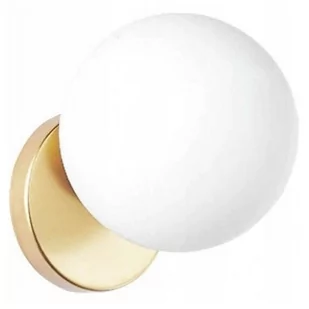 Ścienna lampa modernistyczna TLIGHT950-1W szklana kula do sypialni kinkiet złoty - Lampy ścienne - miniaturka - grafika 1