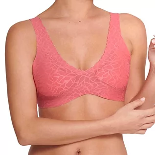 Koszulki i topy damskie - Sloggi Damski Zero Feel Lace 2.0 Bralette Top, Desert Rose, M, DESERT ROSE, M - grafika 1