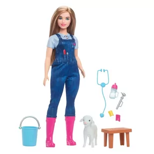Barbie, Kariera, Weterynarka na farmie, lalka z akcesoriami - Lalki dla dziewczynek - miniaturka - grafika 1