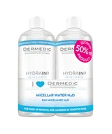 Płyny micelarne - Dermedic Hydrain 3 Płyn micelarny do demakijażu, 2 x 500 ml - miniaturka - grafika 1