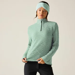 Dare 2b Bluza damska z suwakiem 1/4 Glamourize III Zielony, Rozmiar: 40 - Bluzy damskie - miniaturka - grafika 1