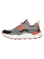 Trampki męskie - Skechers Skórzane sneakersy "Bendino Dormer" w kolorze pomarańczowo-szarym - miniaturka - grafika 1