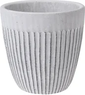 Donice - Doniczka ceramiczna z geometrycznym wzorem, Ø 14 cm - miniaturka - grafika 1