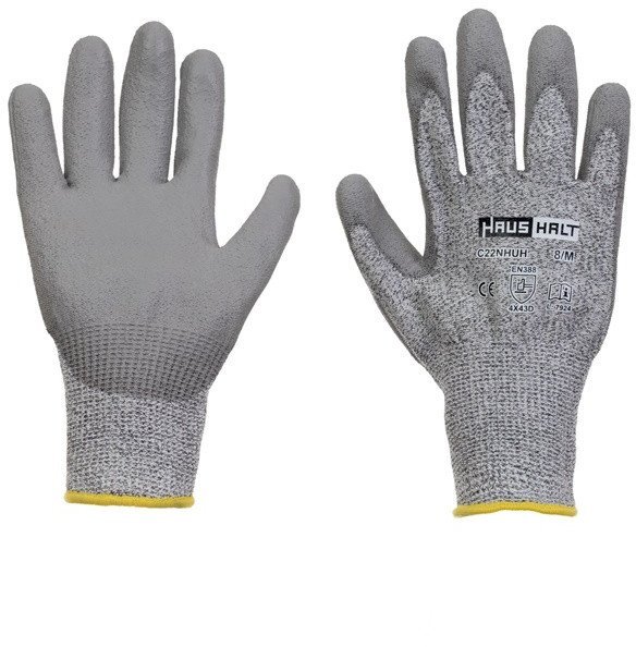 GLOVES HPPE DIPPED PU C22NHUH SIZE 8