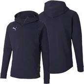 Bluzy męskie - Puma bluza męska dresowa granatowa z kapturem 656492 06 XL - miniaturka - grafika 1