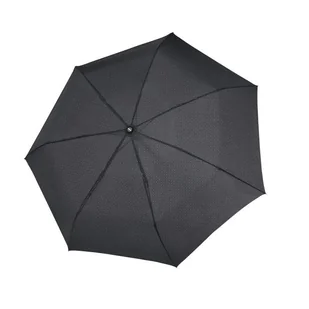 Parasol męski Doppler Fiber Magic Select Spencer Grey automatyczny składany czarny wzór - Parasole - miniaturka - grafika 1