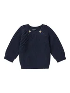 Bluzy i sweterki niemowlęce - Noppies Sweter "Tybee" w kolorze granatowym - miniaturka - grafika 1
