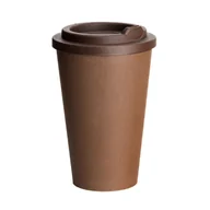 Naczynia i sztućce jednorazowe - Kubek termiczny z fusów kawowych BIOFFEE 350ML - Brązowy jasny - miniaturka - grafika 1