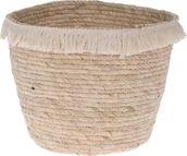 Kosze wiklinowe - Zestaw 3 koszy plecionych z frędzlami - miniaturka - grafika 1