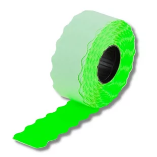 Taśma do metkownicy jednorzędowa/fala 26x12-zielona 5szt. - Przybory szkolne - miniaturka - grafika 1