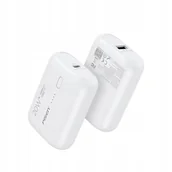 Powerbanki - Powerbank Mini Slim 10000 Mah 20W Usb C Pd Qc Biały Do Iphone Apple + Kabel - miniaturka - grafika 1