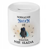 Skarbonki - Skarbonka Dla Natana na Urodziny Imieniny Prezent z Nadrukiem ze Zdjęciem + Opakowanie na prezent (wzór 03) - miniaturka - grafika 1