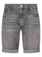 Spodenki męskie - Tommy Jeans Szorty jeansowe Ronnie DM0DM20946 Szary Slim Fit - miniaturka - grafika 1
