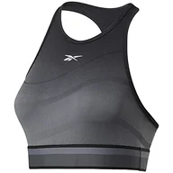 Koszulki i topy damskie - Reebok Damska koszulka bez szwu Ts Ubf, czarny/Cdgry6, L, Czarny/Cdgry6, L - miniaturka - grafika 1