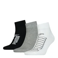 Skarpetki damskie - Skarpety unisex Puma ELEMENTS GRAPHIC QUARTER 3-PACK wielokolorowe 90798901 - miniaturka - grafika 1