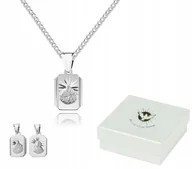 Biżuteria dla dzieci - CHRZEST ŚW. Srebrny łańcuszek 40 cm MEDALIK LM36X - miniaturka - grafika 1