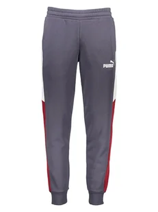 Puma Spodnie dresowe "Power" w kolorze szarym - Spodnie sportowe męskie - miniaturka - grafika 1