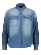 Bluzki damskie - Pepe Jeans Koszula dżinsowa w kolorze niebieskim - miniaturka - grafika 1