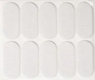 Meble modułowe i akcesoria - Vorel Podkładki filcowe 20x45 mm białe 10 sztuk 74846 - miniaturka - grafika 1