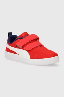 Buty dla dziewczynek - Puma tenisówki dziecięce kolor czerwony - grafika 1