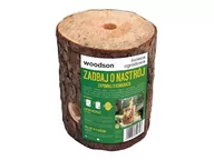 Akcesoria do przyczep i kamperów - Woodson świeca ogrodowa citronella na komary, pieniek drewna z zapachem citronelli do ogrodu na taras - miniaturka - grafika 1