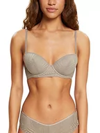 Biustonosze - ESPRIT Bodywear damski biustonosz Seasonal LACE CLAS.pad z wyściełanym biustonoszem, jasnoszary (taupe), 80 B, Light Taupe, 80B - miniaturka - grafika 1