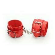 Akcesoria BDSM - INNY Polsiere Cuffs Belt Red 138E688 - miniaturka - grafika 1