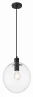Lampy sufitowe - Light Prestige Puerto wisząca średnia czarna - miniaturka - grafika 1